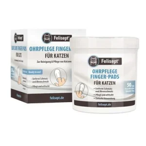 Felisept Finger Pads limpiador de oídos para gatos 50 almohadillas