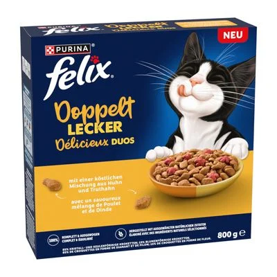 Felix Doblemente delicioso pollo y pavo 800 g