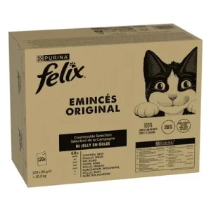 Felix Estándar 120 x 85 g - Jumbopack Vacuno y pollo