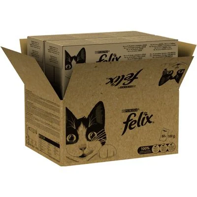 Felix Estándar 80 x 85 g - Megapack Ahorro Pack mixto de pescado (4 variedades)