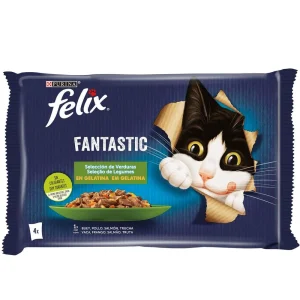 Felix Fantastic Seleccion Verduras 4x85g y 12x(4x85g)