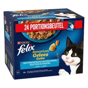 Felix Sensations 24 x 85 g - Pack Ahorro Sabores del océano en gelatina