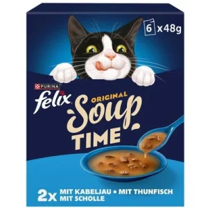 Felix Soup Time Original 6 x 48 g Variedades del mar
