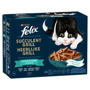 Felix Tasty Shreds 12 x 80 g Selección de pescados