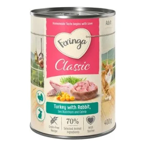 Feringa Classic Meat Menu 24 x 400 g - Pack Ahorro Conejo y pavo
