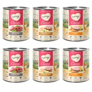 Feringa Classic Meat Menu 6 x 800 g - Pack de prueba mixto Pack mixto I: ave, cordero y conejo, pollo y trucha