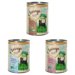 Feringa Country Style Menú 24 x 400 g - Pack Ahorro Pack mixto 1: pavo, vacuno, trucha