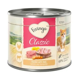 Feringa Classic Meat Menu Kitten 6 x 200 g Pollo y ternera