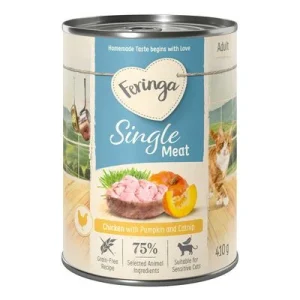 Feringa Single Meat Menu 6 x 410 g Pollo con calabaza y catnip