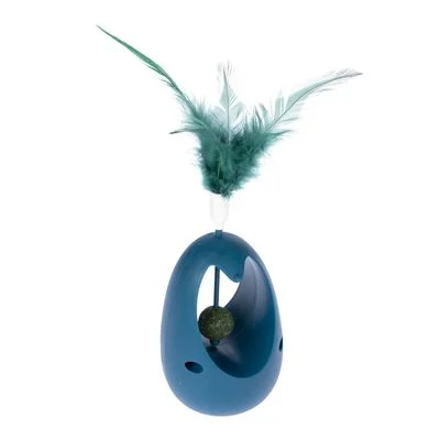 Figura tambaleante TIAKI con plumas y hierba gatera 1 unidad