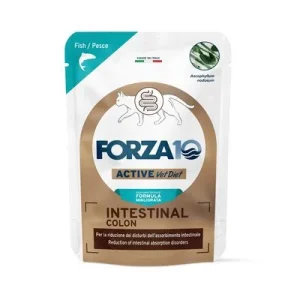 Forza 10 Intestinal Colon Active Vet Diet para gatos 12 x 80 g Pescado blanco
