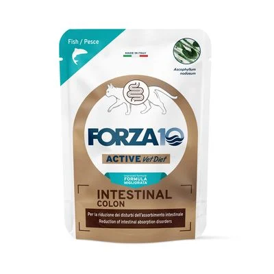 Forza 10 Intestinal Colon Active Vet Diet para gatos 12 x 80 g Pescado blanco
