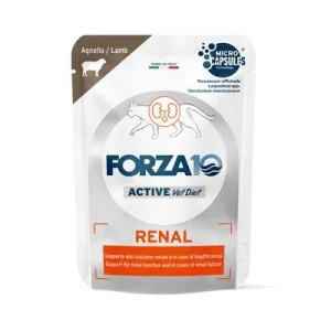 Forza 10 Renal Active Vet Diet para gatos 12 x 80 g Cordero