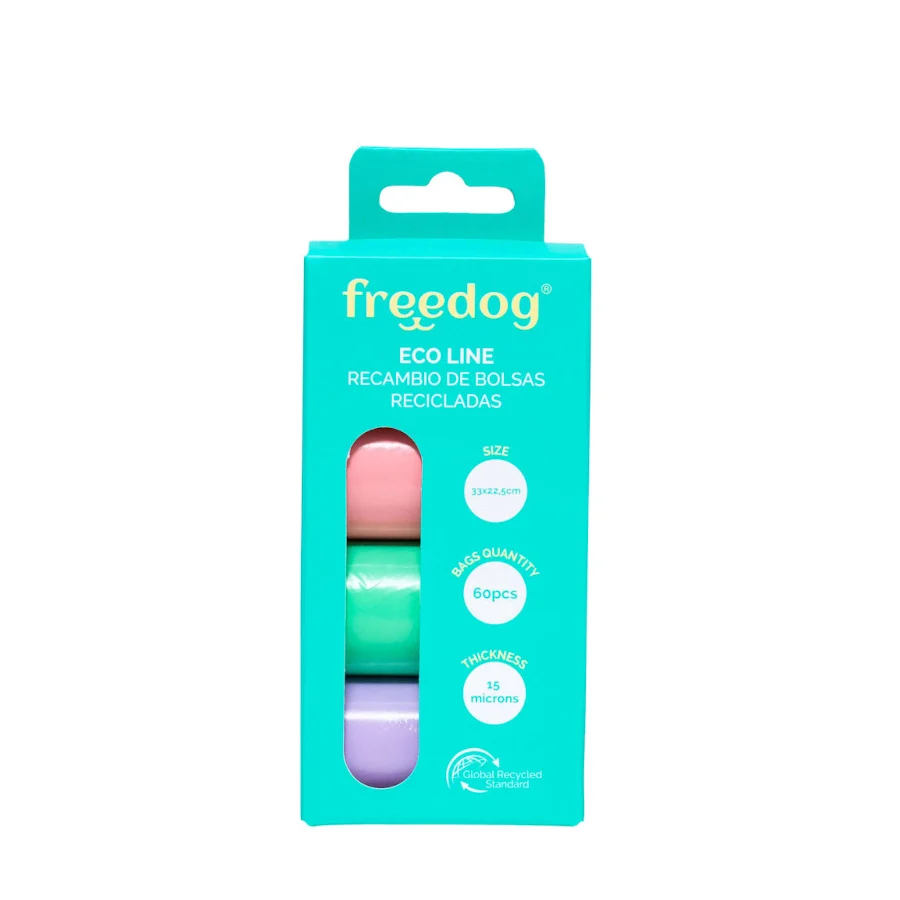 Freedog Eco Line Bolsas Higiénicas de Colores Pasteles para perros - Image 2