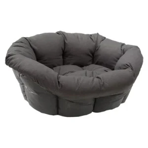 Funda Sofà antracita para cesta Ferplast Siesta Deluxe (sin cesta) Tamaño 4: 64 x 48 x 25 cm (L x An x Al)