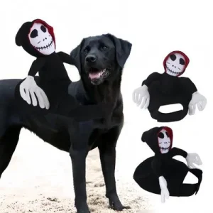 FurryFusion Disfraz de perro diablo para niño para Halloween SG