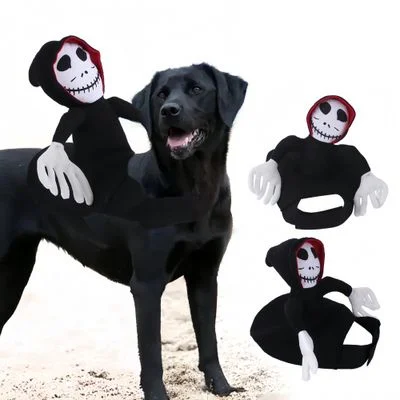 FurryFusion Disfraz de perro diablo para niño para Halloween SG