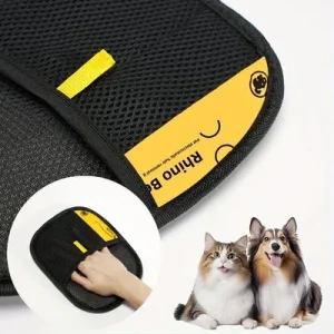 FurryFusion Guantes para eliminar el pelo de las mascotas Artículo 1