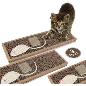 FurryFusion Juego de rascador para gatos de 3 piezas 3 piezas