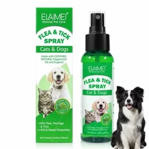 FurryFusion Repelente de insectos en spray para gatos y perros, 100 ml
