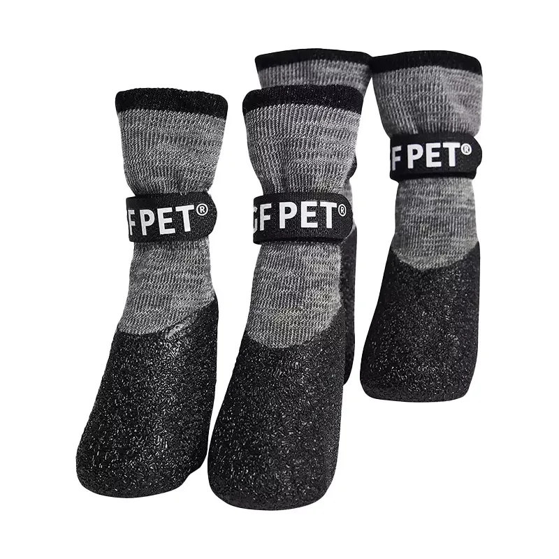 GFPet Botines para perro terrain gris negro