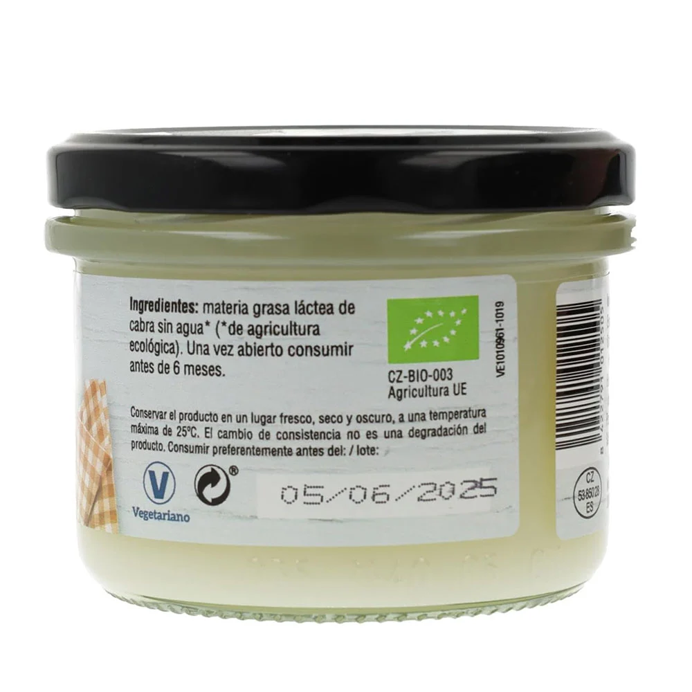 Ghee Bio Mantequilla clarificada de cabra 220 ml - Image 2