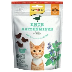 GimCat Crunchy Snacks con pato y menta para gatos 140 g