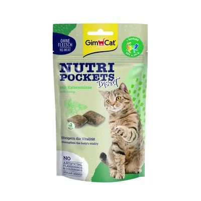 GimCat Nutri Pockets insectos y menta para gatos 60 g