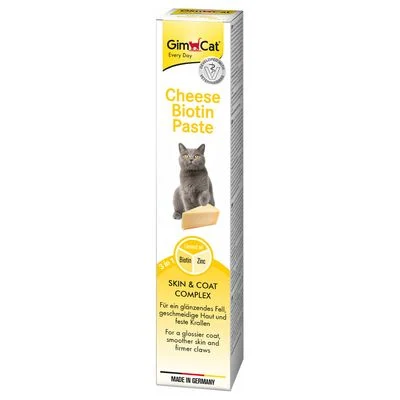 GimCat pasta de queso con biotina para gatos 50 g