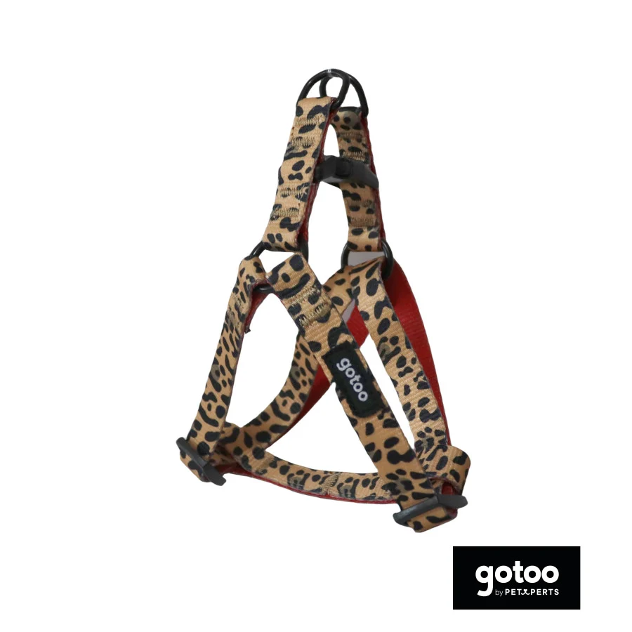 Gotoo Arnés estampado leopardo para perros - Image 2