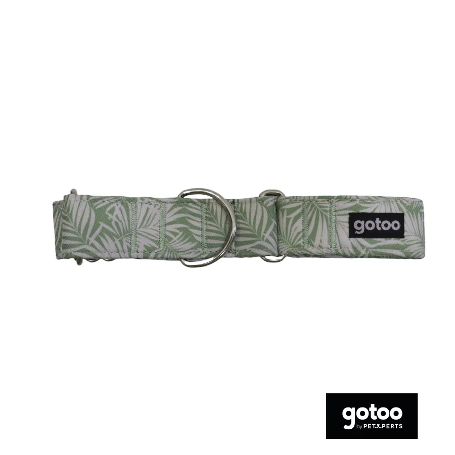 Gotoo Collar martingale estampado verde para perros - Image 2