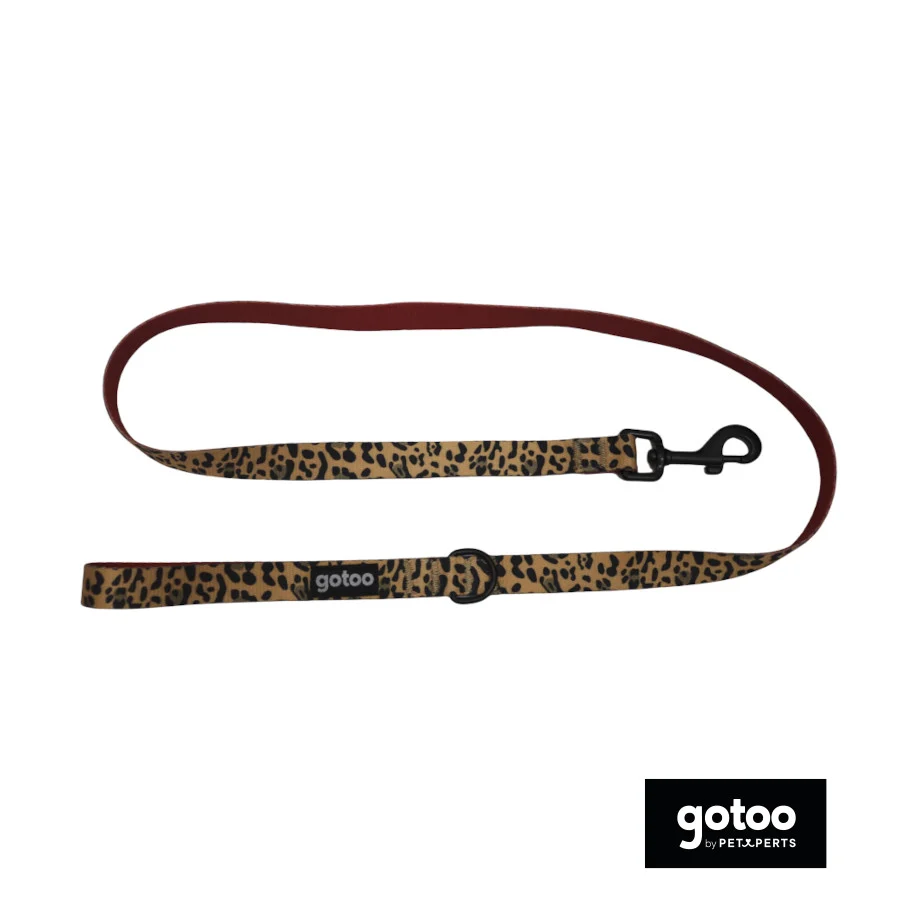 Gotoo Correa estampada leopardo perros - Image 2
