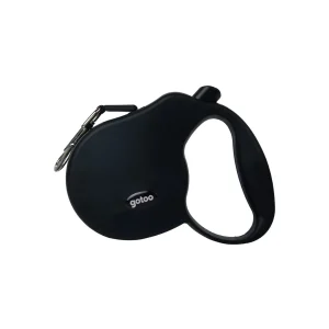 Gotoo Correa extensible negra para perros