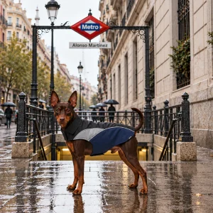 Gotoo Impermeable Reflectante Gris Azulado para perros