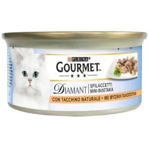 Gourmet Diamant 48 x 85 g - Pack Ahorro Filetes de pavo al natural