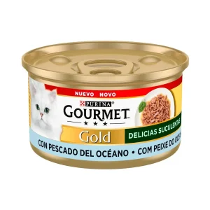 Gourmet Gold Delicias Suculentas Pescado del Océano en Salsa lata para gatos