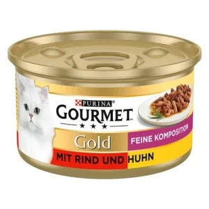 Gourmet Gold Fine Composition 12 x 85 g Ternera y pollo
