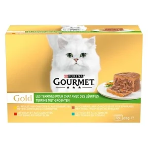 Gourmet Gold Terrine 12 x 85 g con verduras (12 x 85 g)