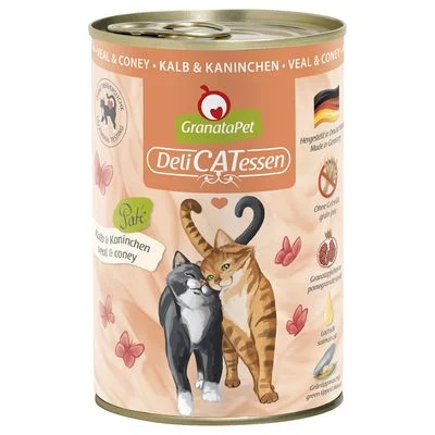 GranataPet DeliCatessen 6 x 400 g Ternera y conejo