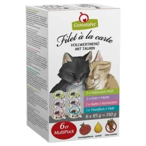 GranataPet Filet à la carte 24 x 85 g - Pack Ahorro Pack mixto (4 variedades)