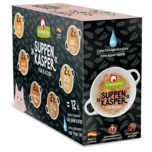 GranataPet Suppenkasper sopa para gatos - Pack de prueba 12 x 70 g (6 variedades)