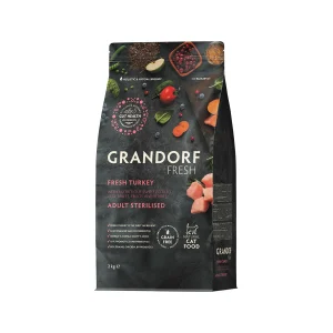 Grandorf Fresh Sterilised Adult - Pavo - Pienso para gatos