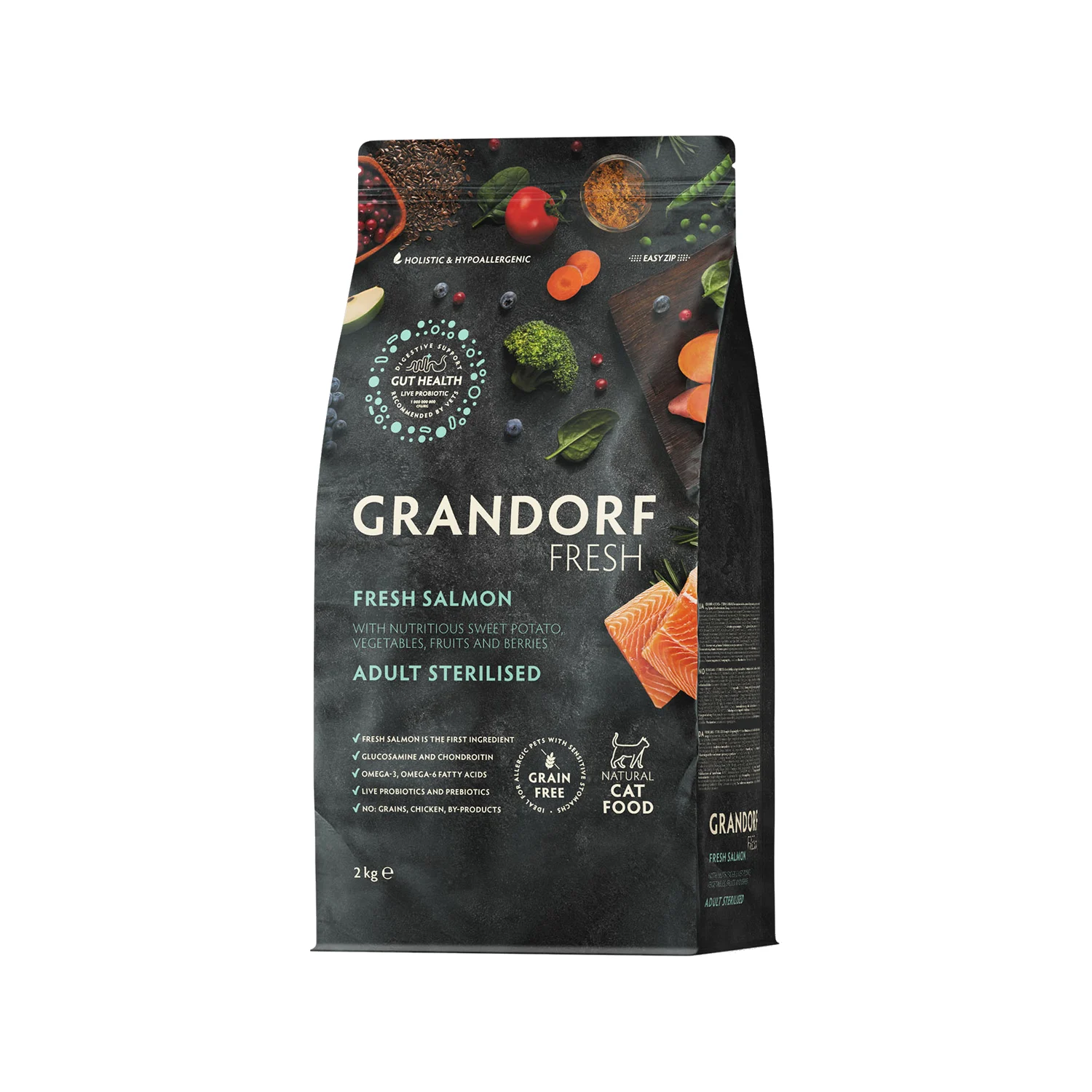 Grandorf Fresh Sterilised Adult - Salmón - Pienso para Gatos