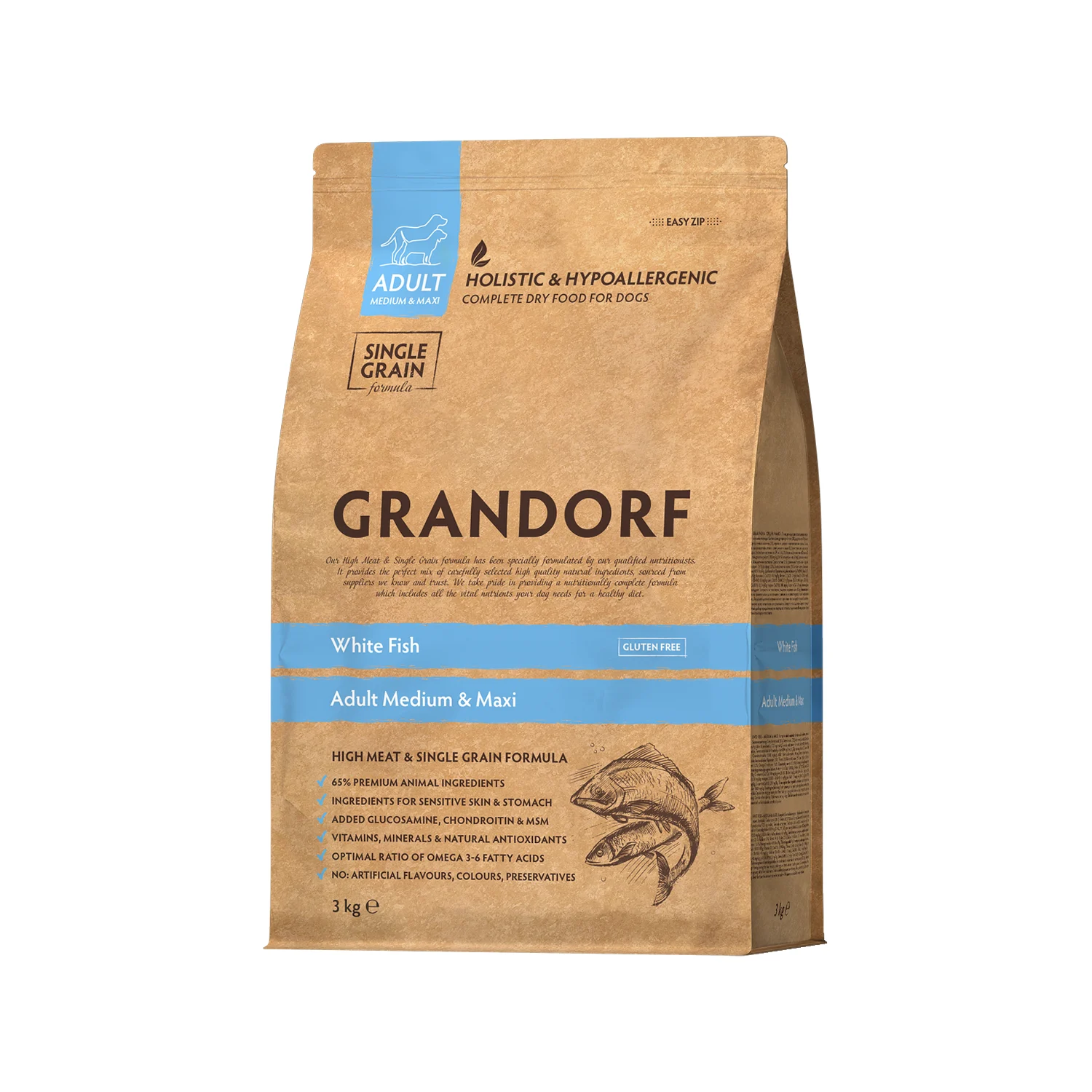 Grandorf Medium & Maxi Breeds Adult - Pescado Blanco - Pienso para Perros - Image 2