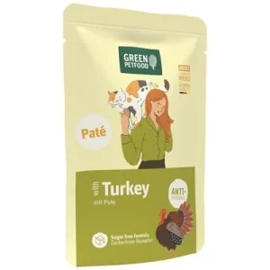 Green Petfood Adult Paté 8 x 85 g Pavo - Anti-Hairball