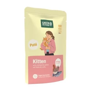 Green Petfood Paté Kitten 8 x 85 g Pollo y salmón