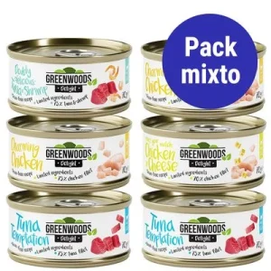 Greenwoods Delight 6 x 70 g en latas - Pack mixto