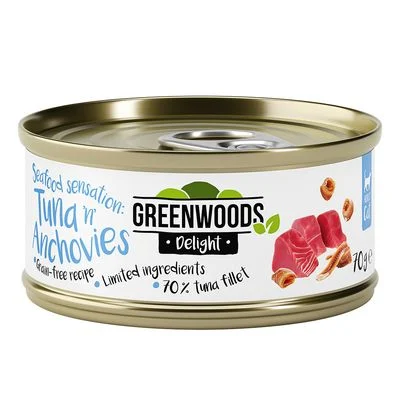 Greenwoods Delight Filete de atún con anchoas 6 x 70 g