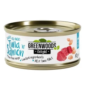Greenwoods Delight Filete de atún con salmón 6 x 70 g