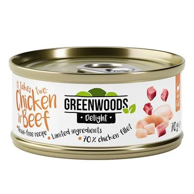 Greenwoods Delight Filete de pollo con vacuno 6 x 70 g